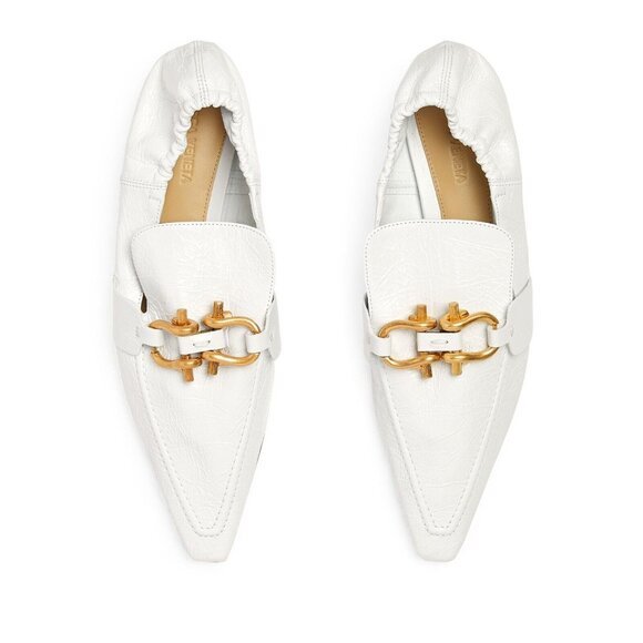 BOTTEGA VENETA Leather Madame Loafers White - Picture 1 of 6